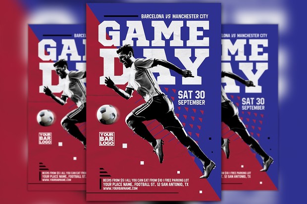 Soccer Game Day Flyer Template