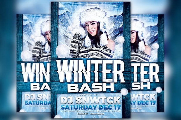 Winter Party Flyer Template Vol. 4