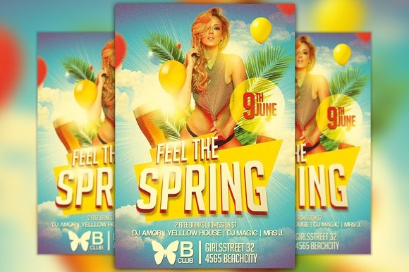 Feel the Spring Flyer Template