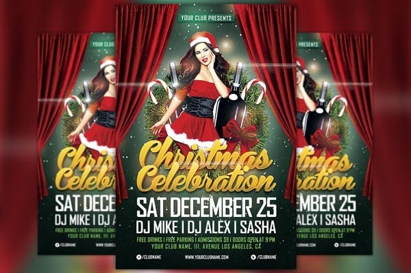 Christmas Celebration Flyer Template