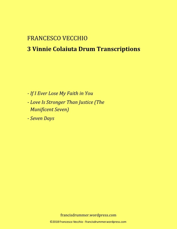 3 Vinnie Colaiuta Drum Transcriptions