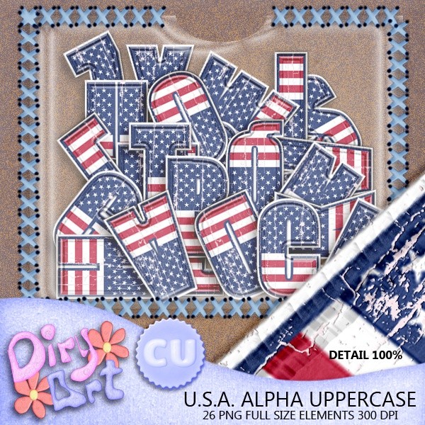 USA Alpha Uppercase