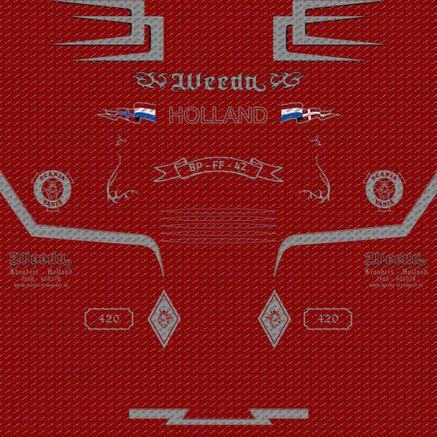 Decals Scania 124L Weeda