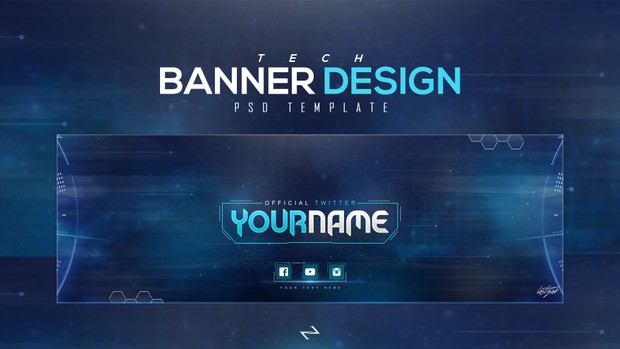 free tech twitter header
