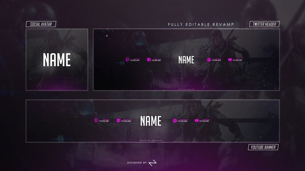 free gfx free gaming youtube twitter avatar revamp