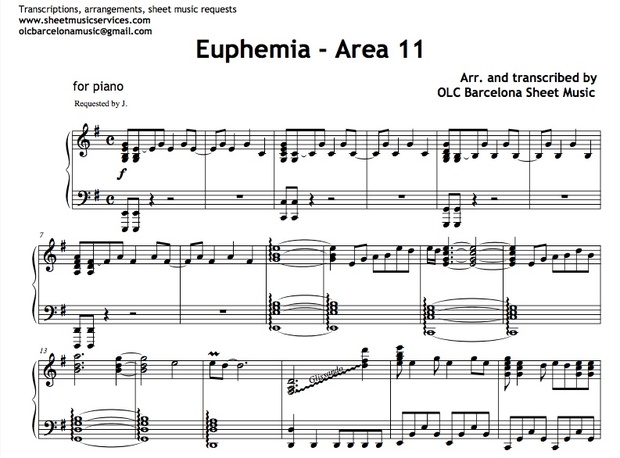 Euphemia (Area 11) Sheet music (.pdf)