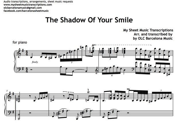 The Shadow Of Your Smile (Love Theme from The Sandpiper)