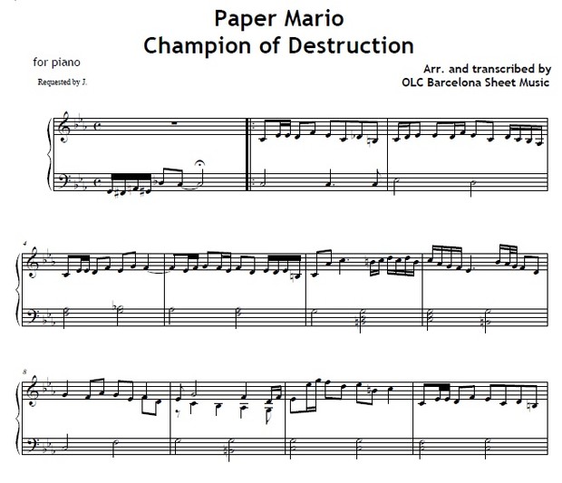 piano score paper