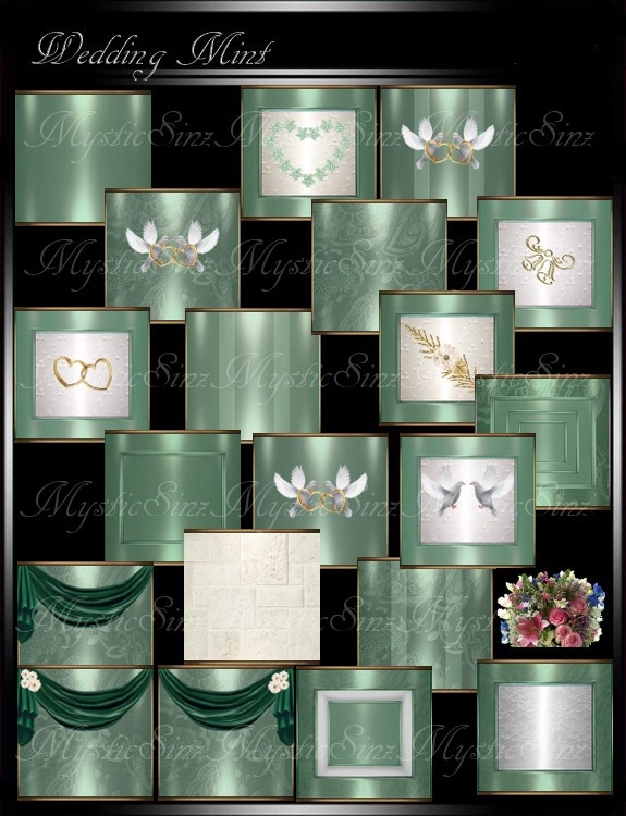 IMVU Textures Wedding Mint Collection