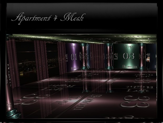 IMVU Apartment 4 Room Mesh