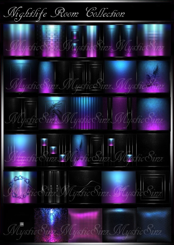 IMVU Textures Nightlife Room Collection