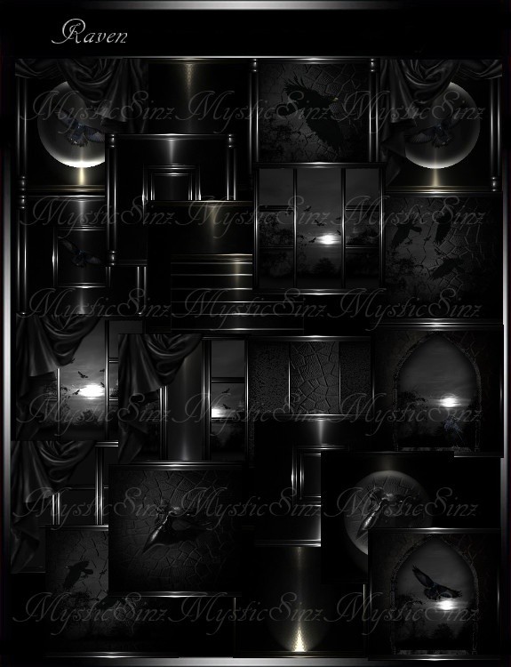 IMVU Textures Raven Room Collection