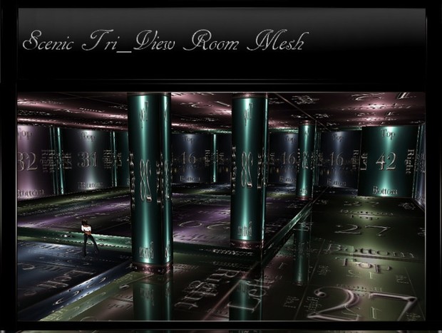 IMVU Mesh Scenic Tri-View Room Mesh