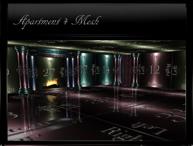 IMVU Apartment 4 Room Mesh