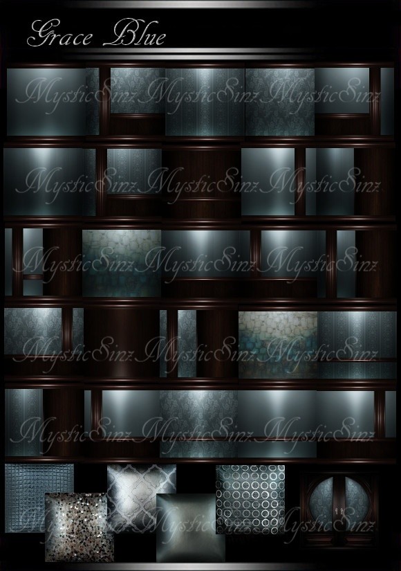IMVU Grace Blue Room Collection