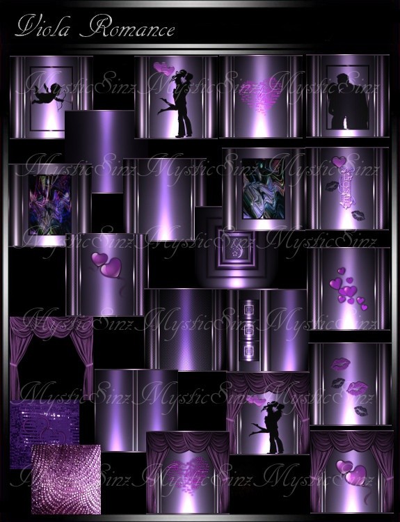 IMVU Textures Viola Romance Room Collection