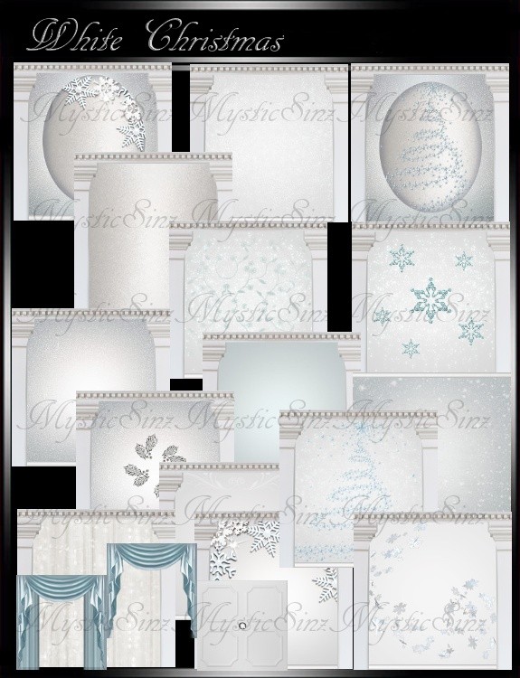 IMVU White Christmas Room Collection