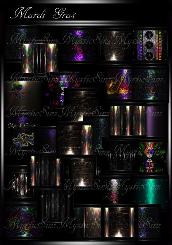 IMVU Mardi Gras Room Collection