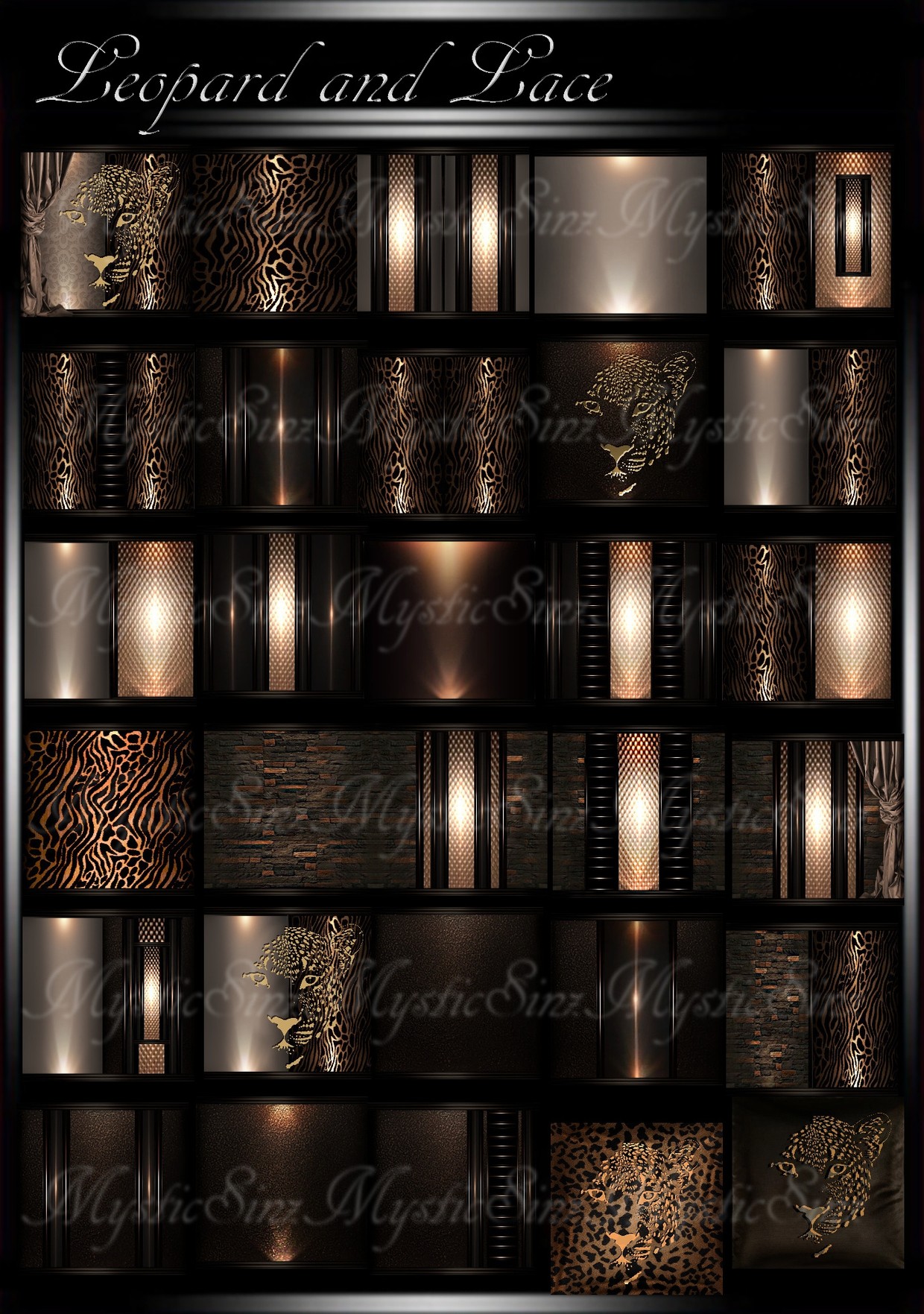 Leopard and Lace IMVU Room Texture Collection MysticSinZ