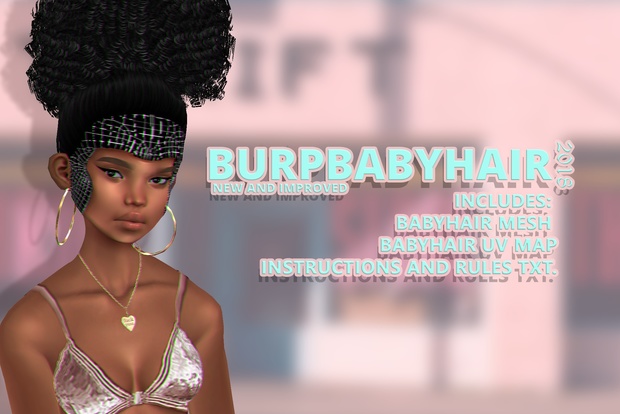 ♥ BURP: Free babyhair mesh ♥ (New)