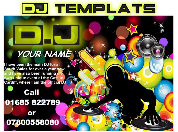 DJ Business card templates