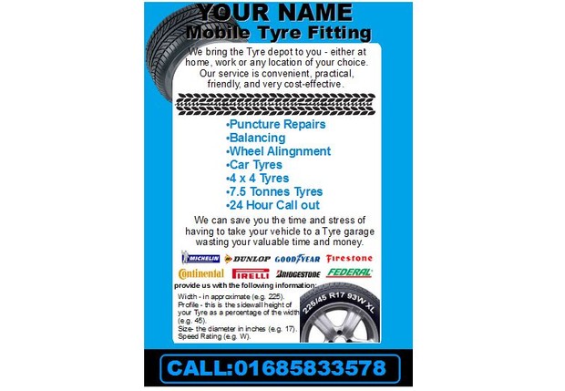 start a mobile tyre fitting Business
