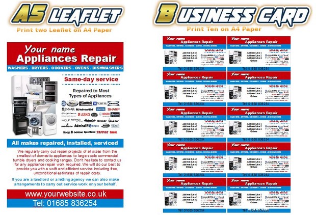 Appliances Repair Business Start Up Pack