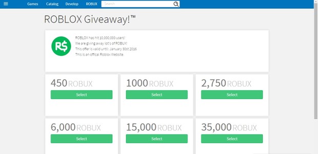 Roblox 2016 website