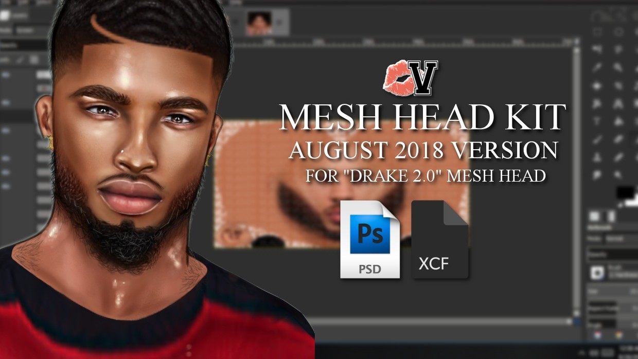 2018 Male Mesh Head Kit for Drake 2.0 by VLADDY - Vladdy