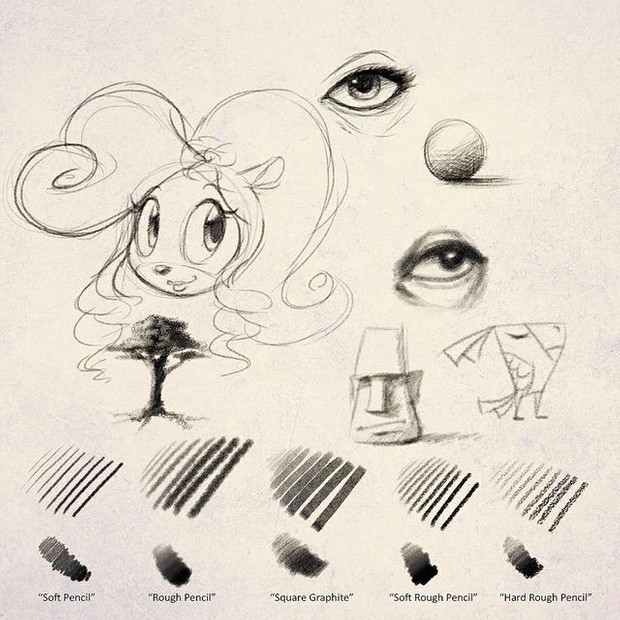 Sketchyfun Photoshop Pencil Set #1