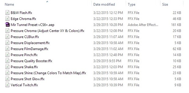 Pressure Preset Pack