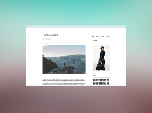 Beautiful Responsive WordPress Theme – Minimal Blog By Indie Studio