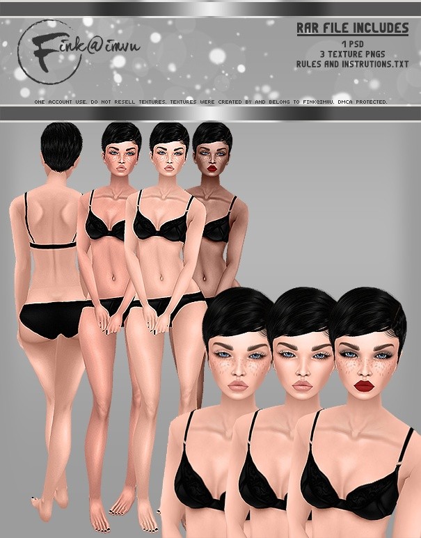 Female Skin Set with Adjustable Make-up