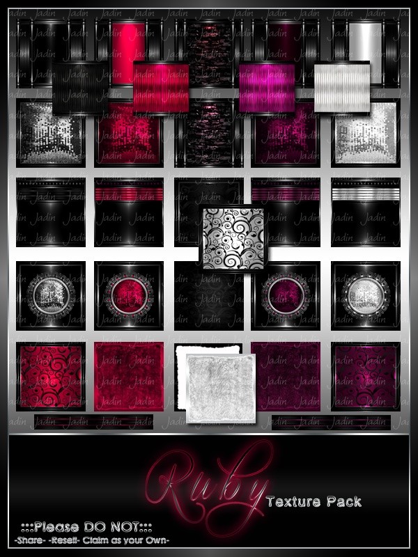 Birthstone July--Ruby Texture Pack-- $13.00