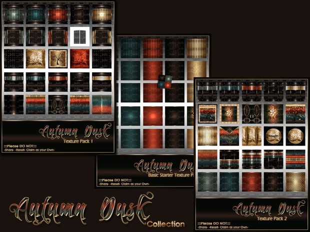 Autumn Dusk Texture Pack Collection-- $20.00
