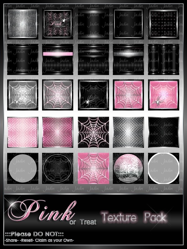Pink or Treat Texture Pack-- $13.00