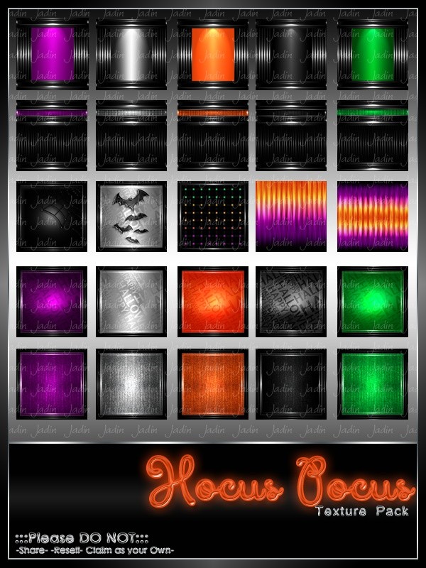 Hocus Pocus Texture Pack-- $13.00