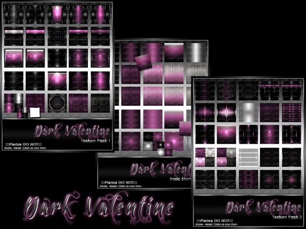 Dark Valentine Collection-- $15.00