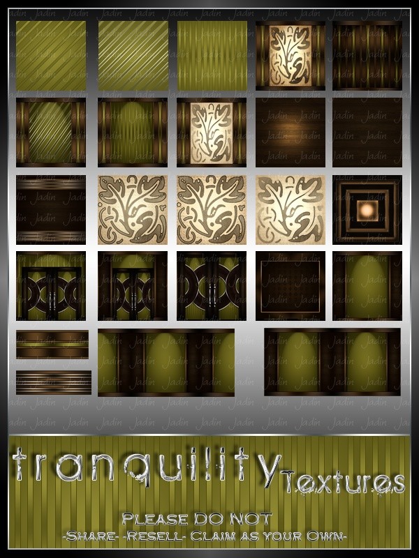 Tranquility Texture Pack --- $3.00