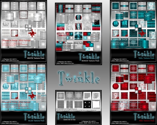 Complete Twinkle Texture Pack Collection-- $20.00