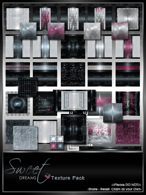Sweet Dreams Texture Pack-- $13.00