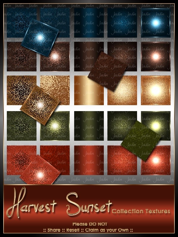 Harvest Sunset Texture Pack-- $10.00