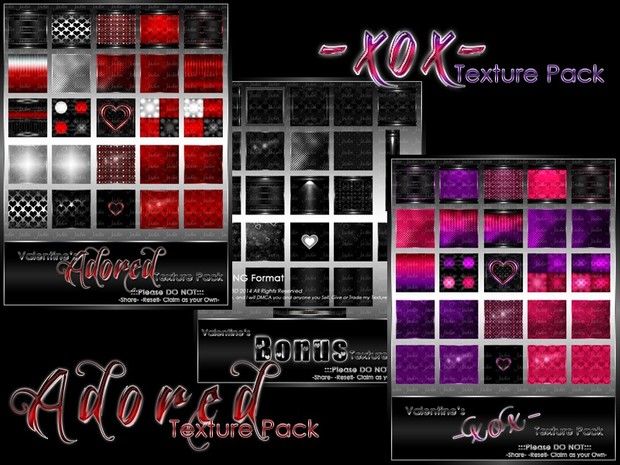 Adored & xox Collection-- $12.00