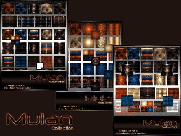 Mulan Texture Pack Collection-- $10.50