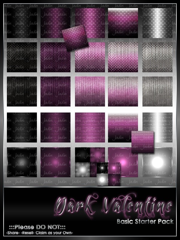 Dark Valentine Basic Texture Pack-- $2.00
