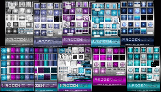 Complete Frozen Texture Pack Collection-- $25.00