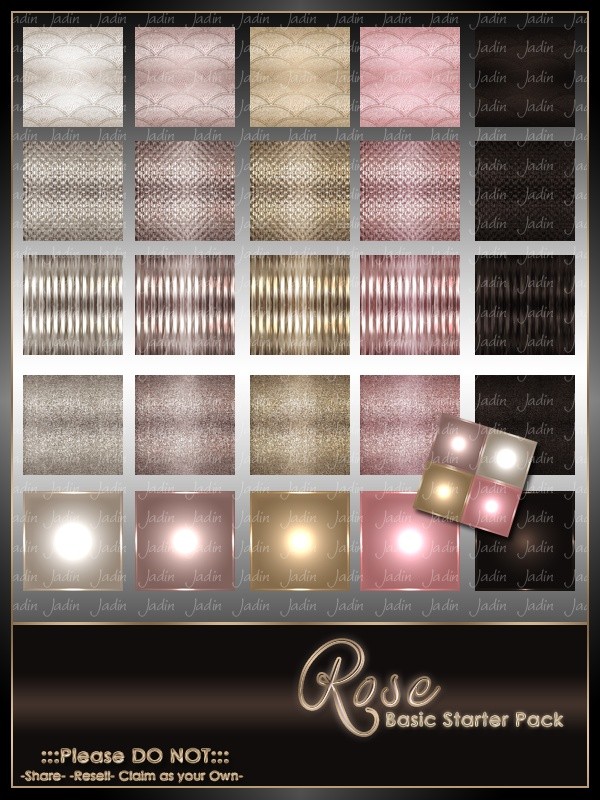 Birthstone October--Rose Basic Texture Pack-- $2.00