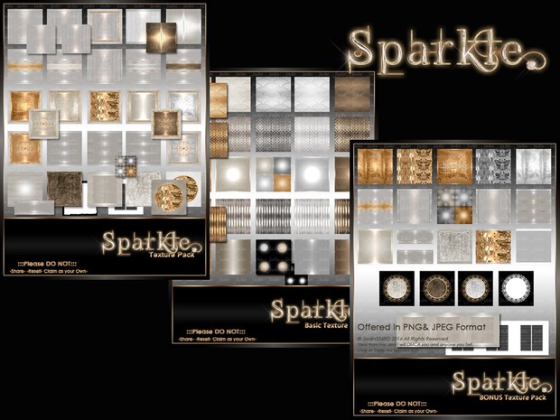 Sparkle Texture Pack Collection-- $10.00
