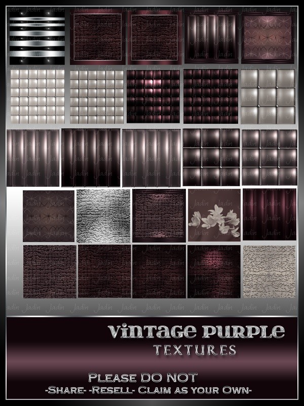 Vintage Purple Texture Pack -- $5.00
