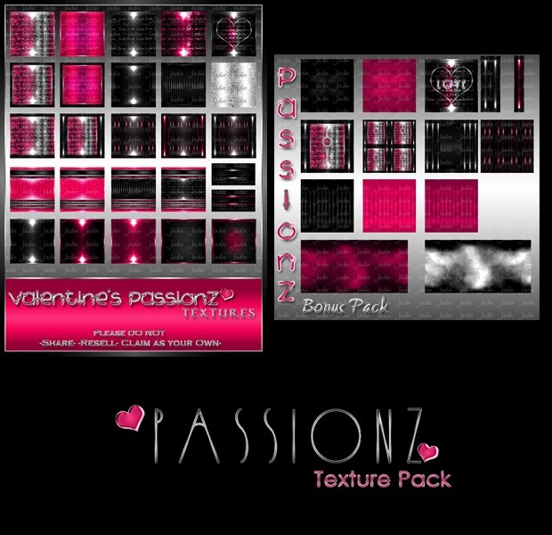 Passionz Texture Pack + FREE Bonus Pack-- $6.00